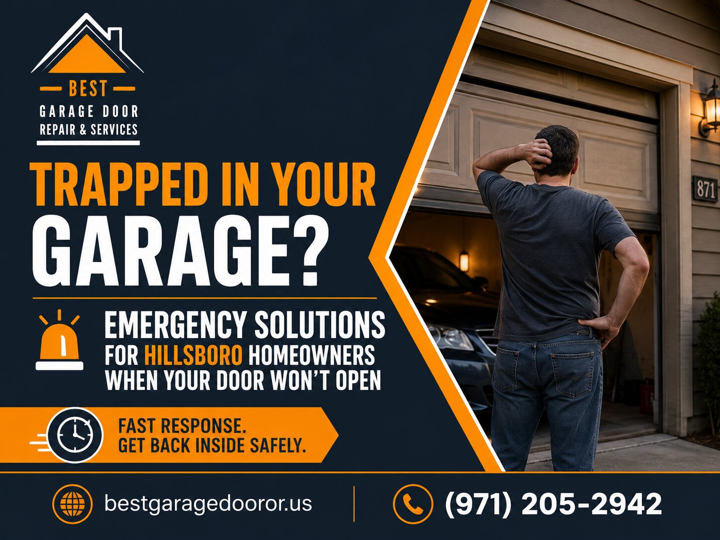 Trapped in Your Garage? Emergency Solutions for Hillsboro Homeowners When Your Door Won't Open
