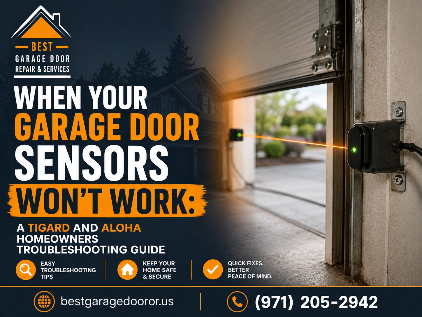 When Your Garage Door Sensors Won't Work: A Tigard and Aloha Homeowner's Troubleshooting Guide
